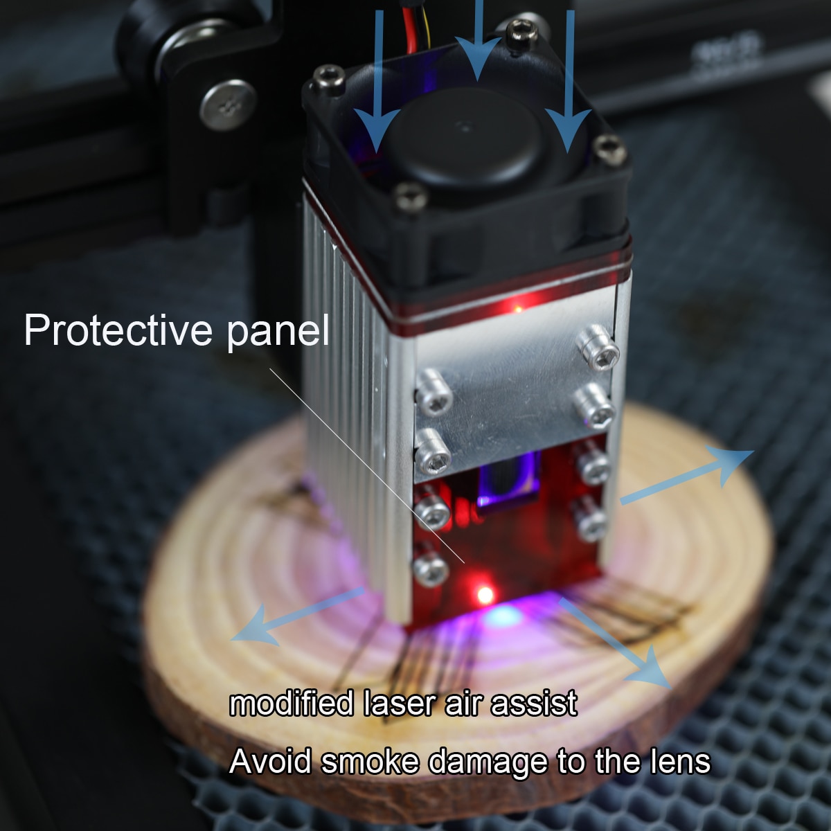 NEJE 30W Laser Head Module Kits 450nm TTL Module for Laser Engraver Machine Cutter 3D Printer CNC Router Millling - Image 4