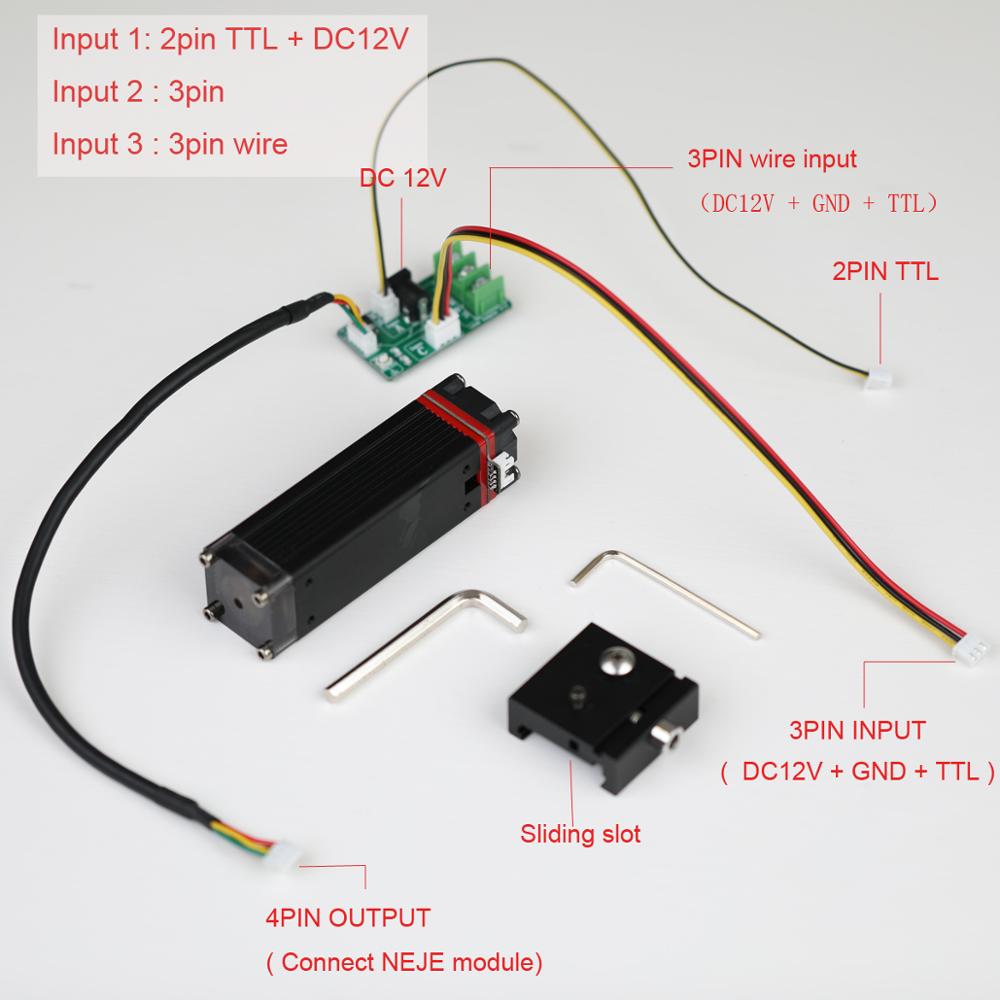 NEJE 30W Laser Module Kits Fixed Focal Length Sliding Focus for Laser Engraving Cutting Machine with Interface Adapter Board - Image 5