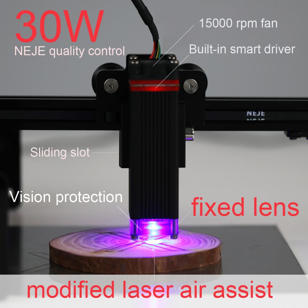 NEJE 30W Laser Module Kits with Interface Adapter Board Sliding Focus Fixed Focal Length Laser Engraving Cutting Machine - Image 4