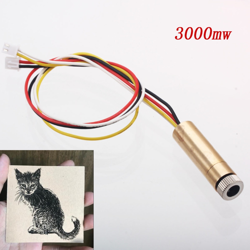 NEJE DK-8-KZ 3000mW Laser Module 445nm 4 Pin TTL/PWM Control Replace Kit Laser Engraver Adjustable Focus DIY Carving Engraving - Image 4