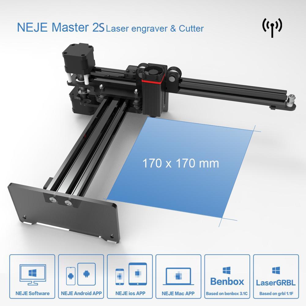 NEJE Master 2S 20W 7W 3500mw Wireless Laser Engraver Machine CNC Desktop Laser Engraving Cutter Cutting Laser Printer Router CNC