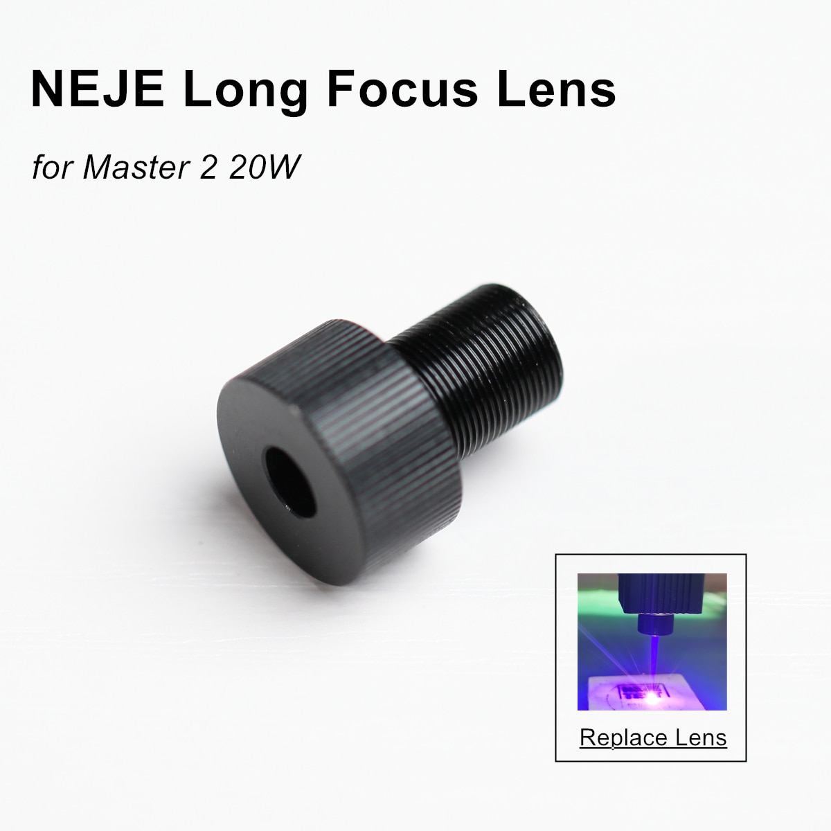 NEJE Optical Long Focus Lens Replacement Kit for Master 2s 20W Laser Engraving Machine Laser Head - Image 2