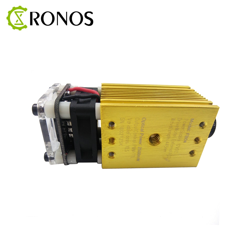 NEW 445nm-2500mw Gold Module Laser DI Messa A Fuoco Blue Laser Incisione Laser Testa, 2.5W Tubo Del Laser Diode 2p Port - Image 4