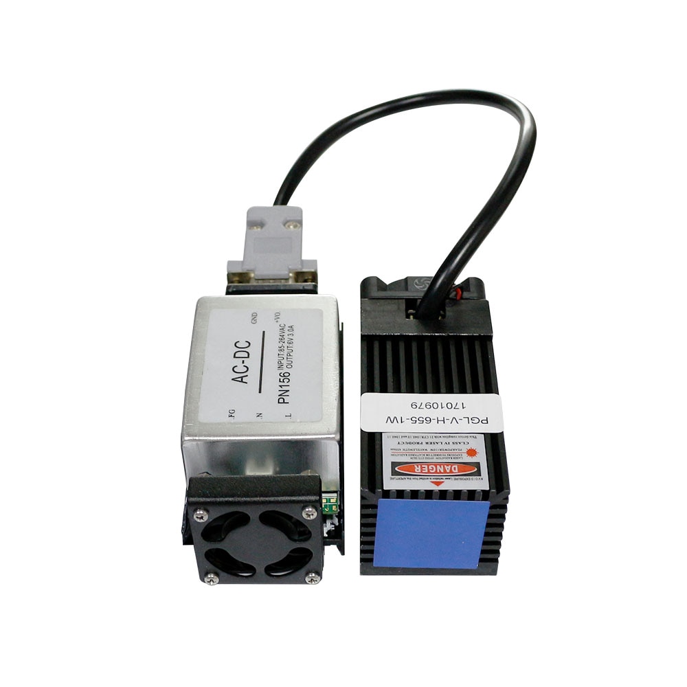 New Industrial 1W 650nm 655nm 1000mw Red Laser Diode Dot Module with TTL/Analog 0-10KHZ