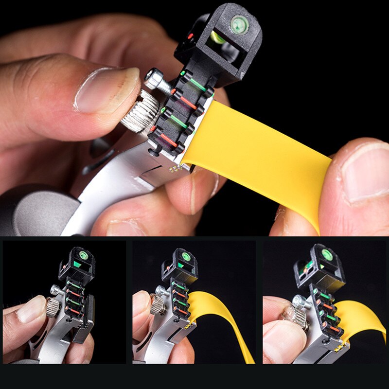 New Laser Aiming Slingshot Powerful Outdoor Hunting Competition Catapult Resin Material Use Flat Rubber Band 4 Colors Can Choose - Image 2