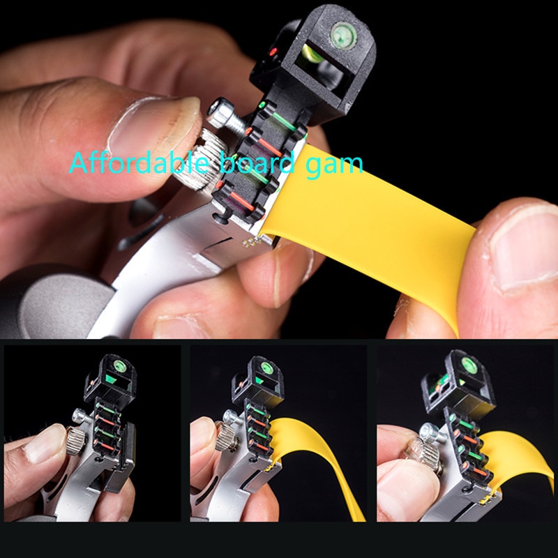 New Laser Aiming Slingshot Powerful Outdoor Hunting Competition Catapult Resin Material Use Flat Rubber Band 4 Colors Can Choose - Image 2