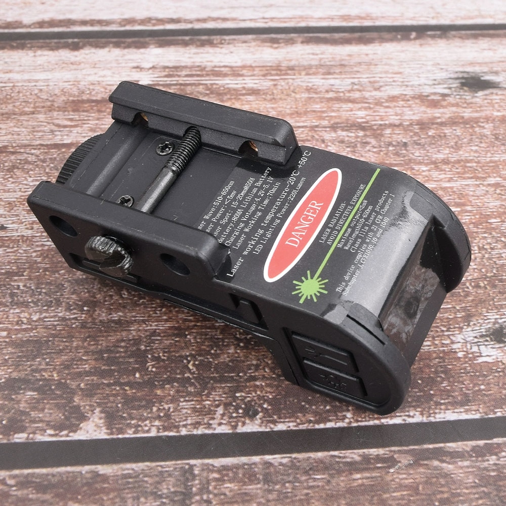 New Magnetic Charging Internal Green Laser Sight & Flashlight Laser Combo with Rechargeable Battery Inside,Used for Most of Hand - Image 4