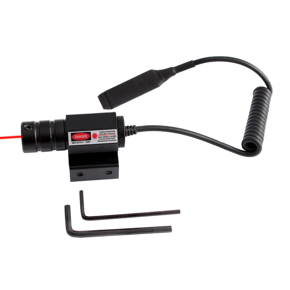 New Red Dot Laser Sight for Picatinny and Rifle with 635-655nm Adjustable 11mm/20mm Picatinny/Weaver Mount - Image 5