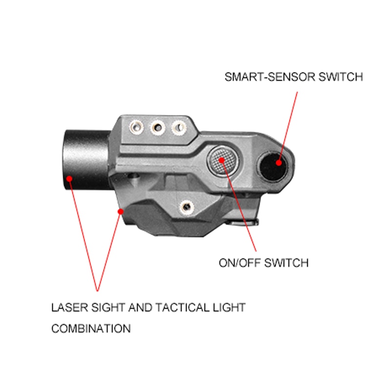 New Smart-Sense lanterna g2c High/Low/Strobe Pistol Light and airsoft glock Laser Green with USB Charger - Image 4