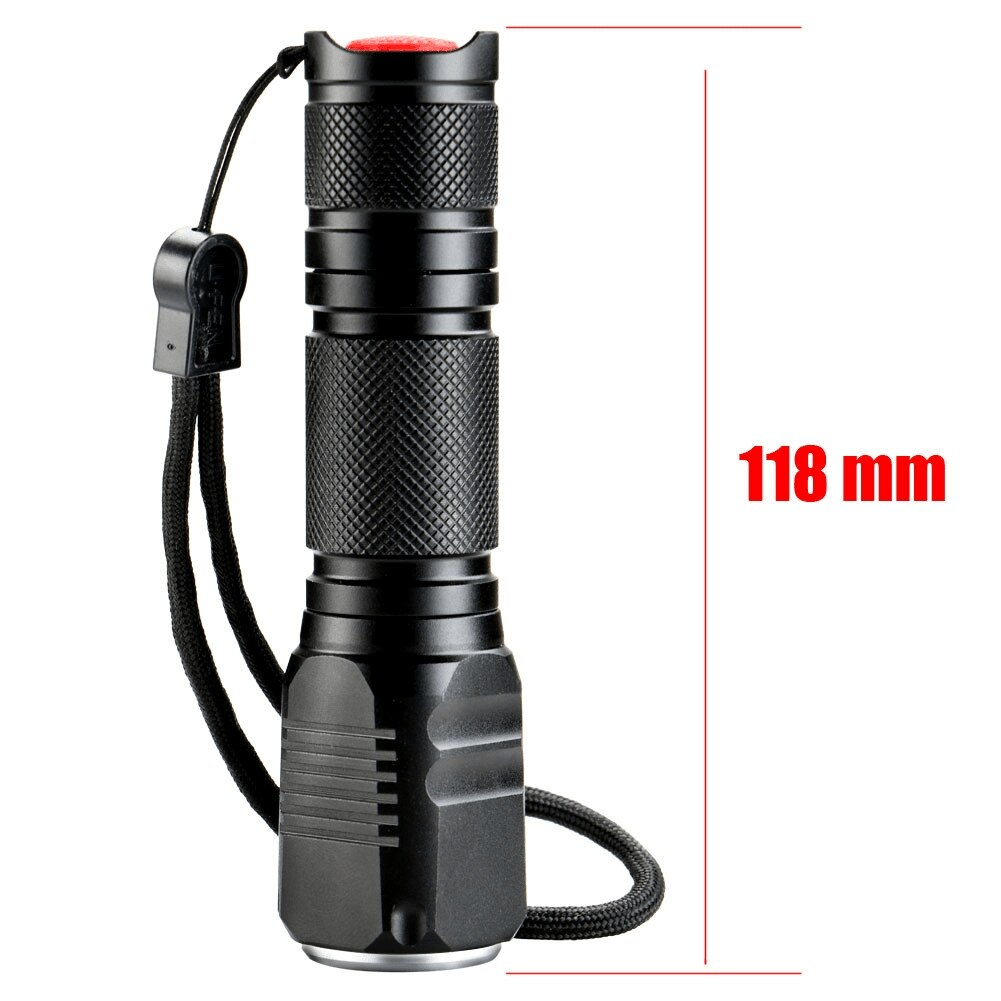 New Style Telescopic Focusing Light Flashlight LED Aluminum Alloy Strong Light Waterproof Outdoor Lighting Flashlight - Image 2
