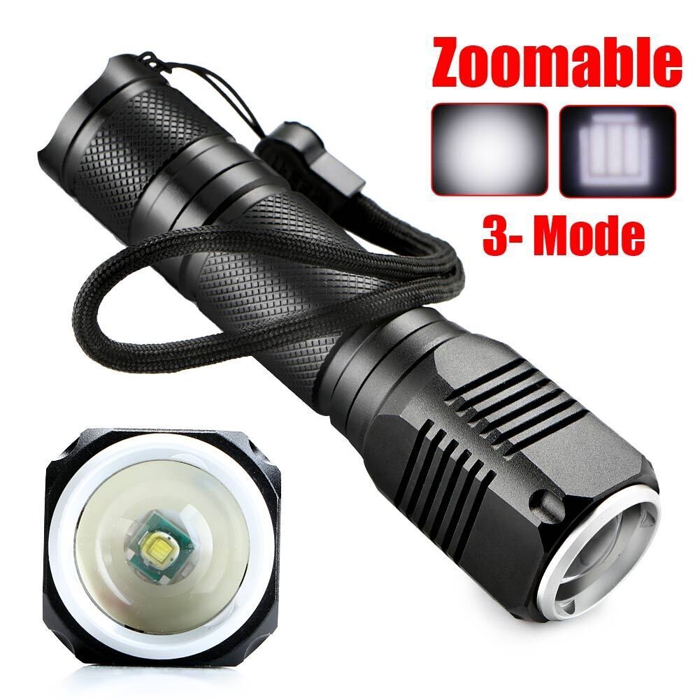 New Style Telescopic Focusing Light Flashlight LED Aluminum Alloy Strong Light Waterproof Outdoor Lighting Flashlight - Image 3