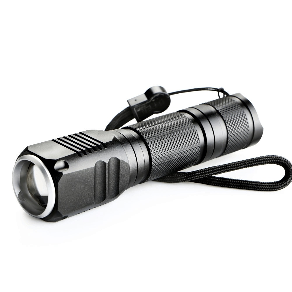New Style Telescopic Focusing Light Flashlight LED Aluminum Alloy Strong Light Waterproof Outdoor Lighting Flashlight