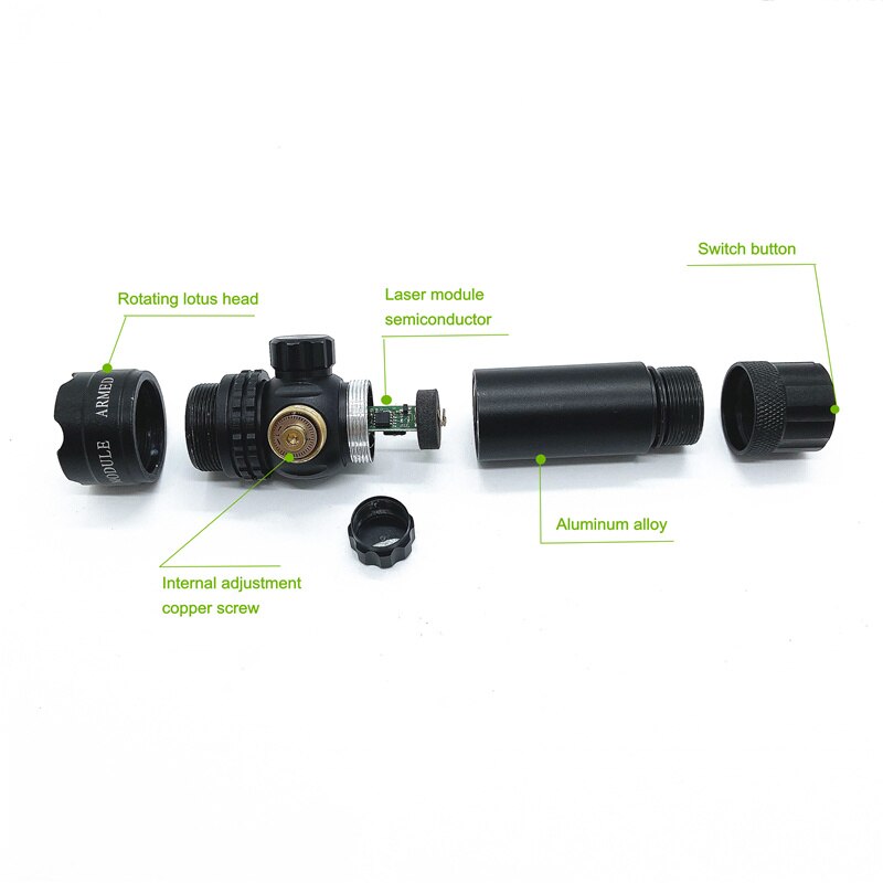 New Upgrade Tactical Hunting Laser Green Dot Can Adjustable Extended Laser for Outdoor Shooting Accessories - Image 3