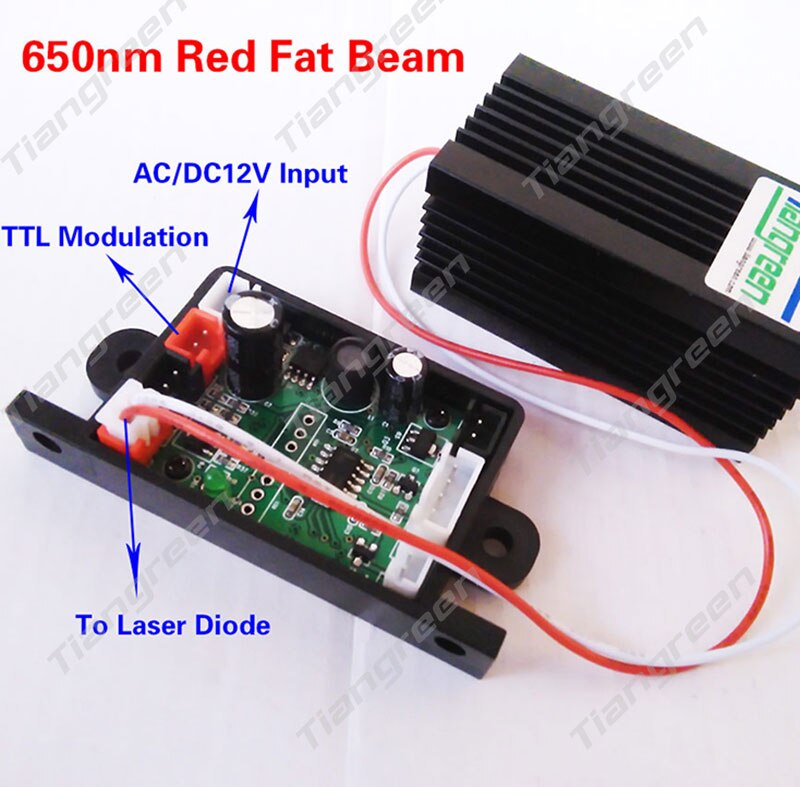 New arrive 650nm 150mW Red Laser Module Fat Beam with TTL Driver Board Lighting Diode DIY Stage Lighting - Image 3