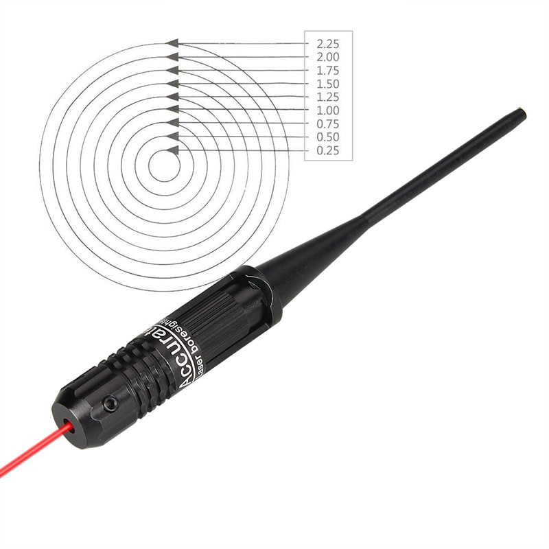 PPT Laser Bore Sight Collimator Wavelength 635-655nm Color Black Tactical Hunting gs20-0036