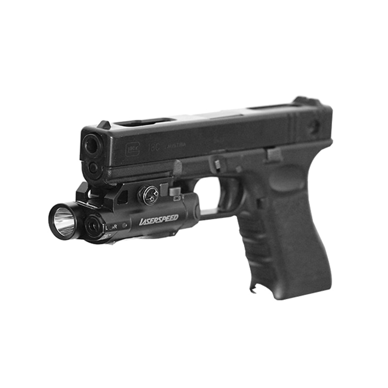 Pistol shock handgun laser sight green red IR laser flashlight combo defense gun weapons for hunting