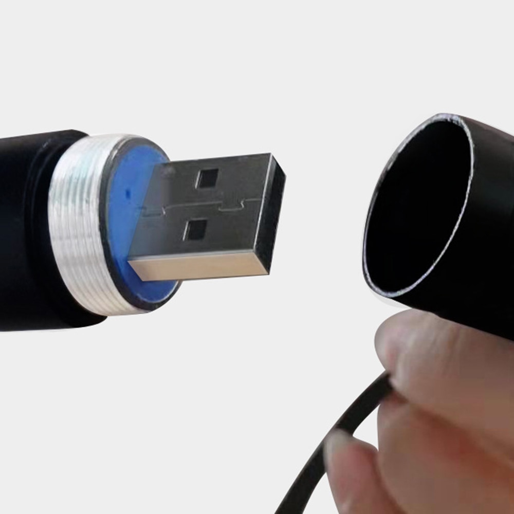 Portable high-power USB green laser battery with embedded red laser view 10000m 5MW adjustable focus laser head combination - Image 4