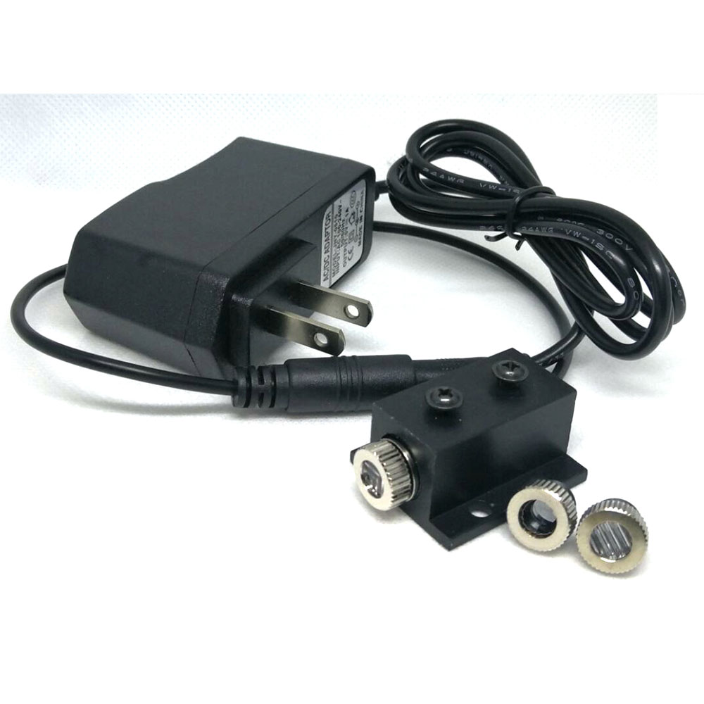 Positioning Focusable LED Lights 650nm 5mw Focus Dot Line Cross Point Red Diode Laser Module w AC Adapter w 12mm Black Heatsink - Image 5