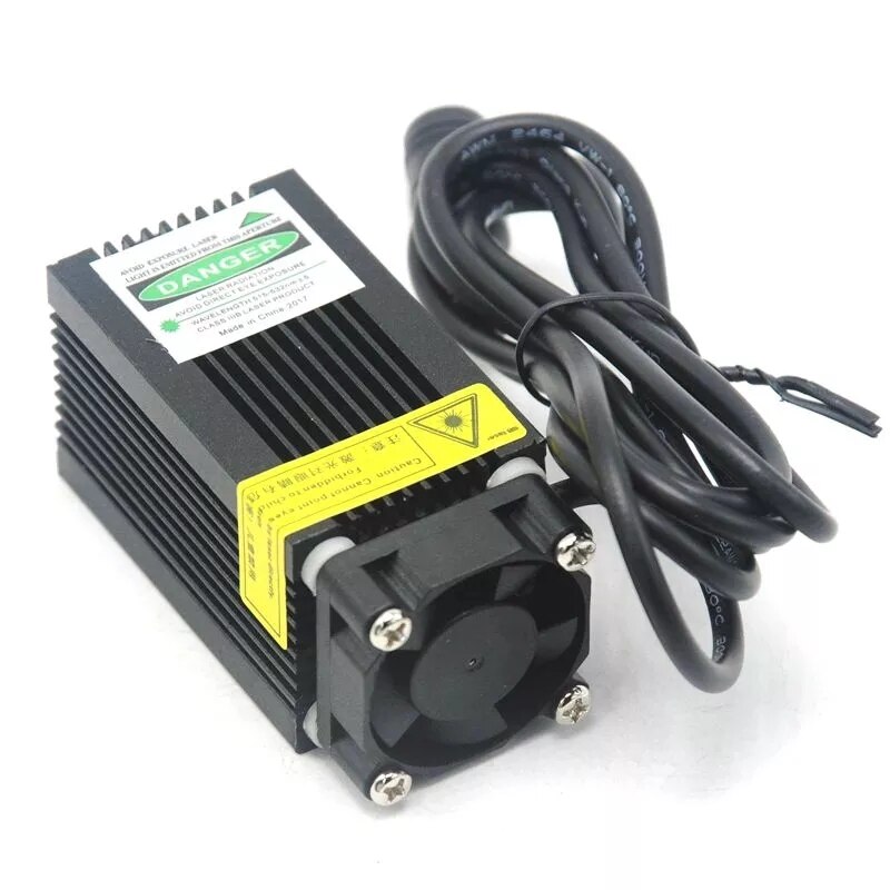 Powerful 532nm 100mW 33x55mm Green Laser Diode Module Dot Lights LED Light w/ 12V Adapter & Holder - Image 2