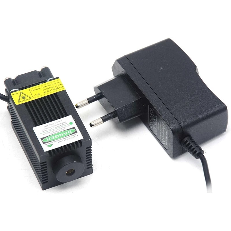 Powerful 532nm 100mW Green Focus Dot Laser Diode Module Bright Light Fan Cool with 12V Adapter - Image 4