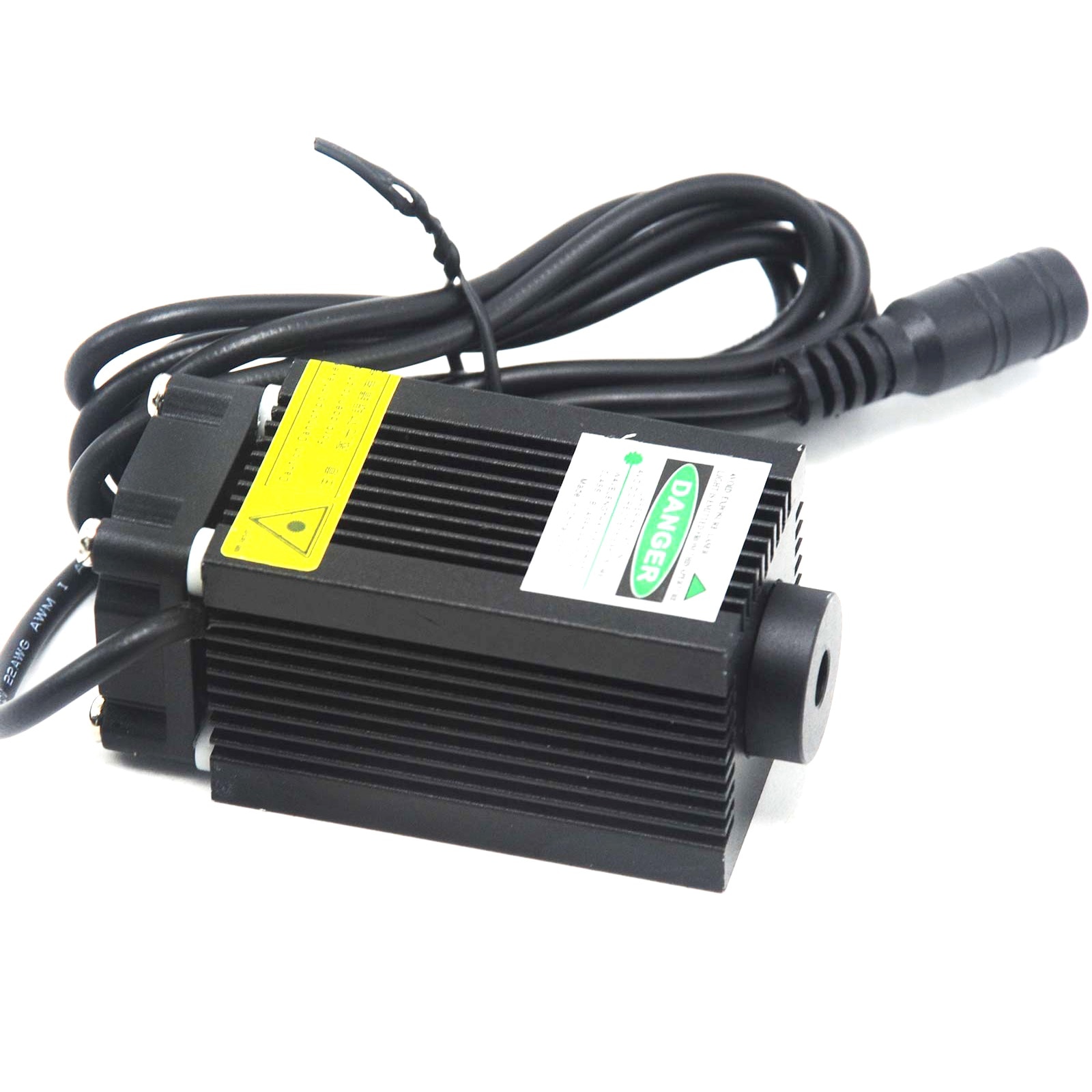 Powerful 532nm 100mW Green Focus Dot Laser Diode Module Bright Light Fan Cool with 12V Adapter