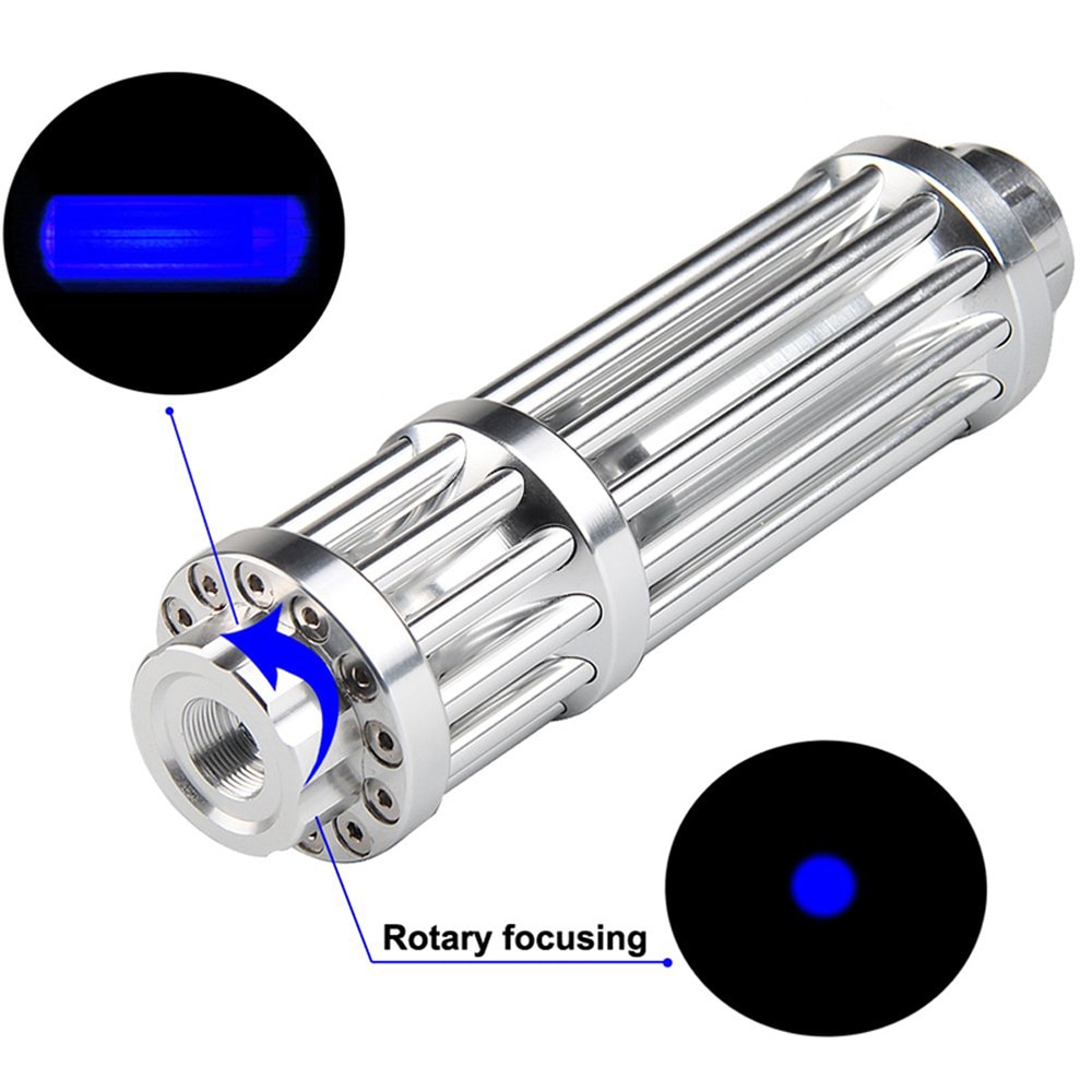 Powerful Blue Laser Flashlight 450nm 10000m Can Focus Green Red Laser Flashlight 017 Series High-Power Burning Laser - Image 3