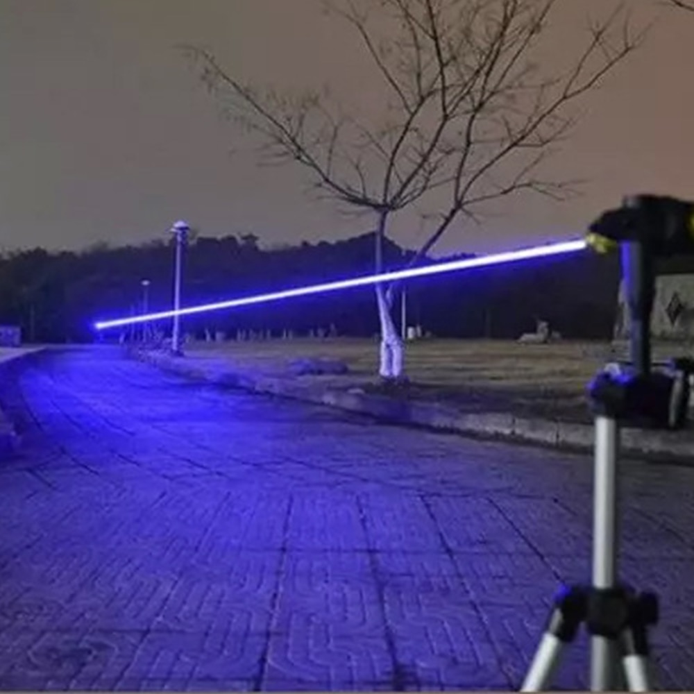 Powerful Blue Laser Flashlight Hunting Laser Sight With Super Radiation 8000M Adjustable Focus Burning Match/Cigarette/Candle - Image 5