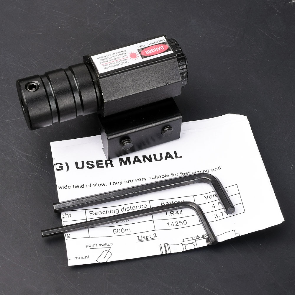 Powerful Tactical Mini Red Dot Laser Sight Scope Weaver Picatinny Mount Set for Gun Rifle Pistol Shot Airsoft Riflescope Hunting - Image 4