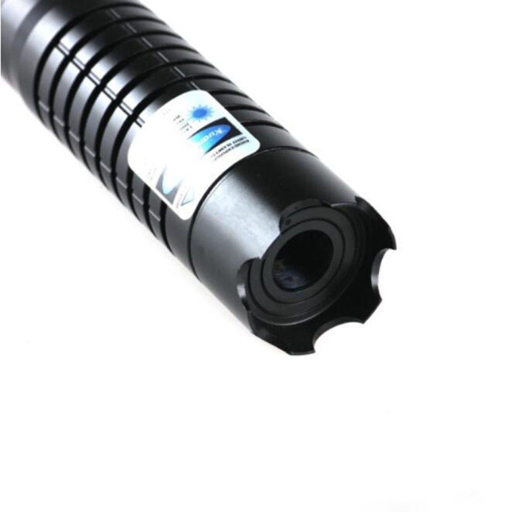 Powerful blue burning flashlight 445nm wavelength 10000m laser flashlight 450nm focusable laser flashlight with 5-star cap - Image 3