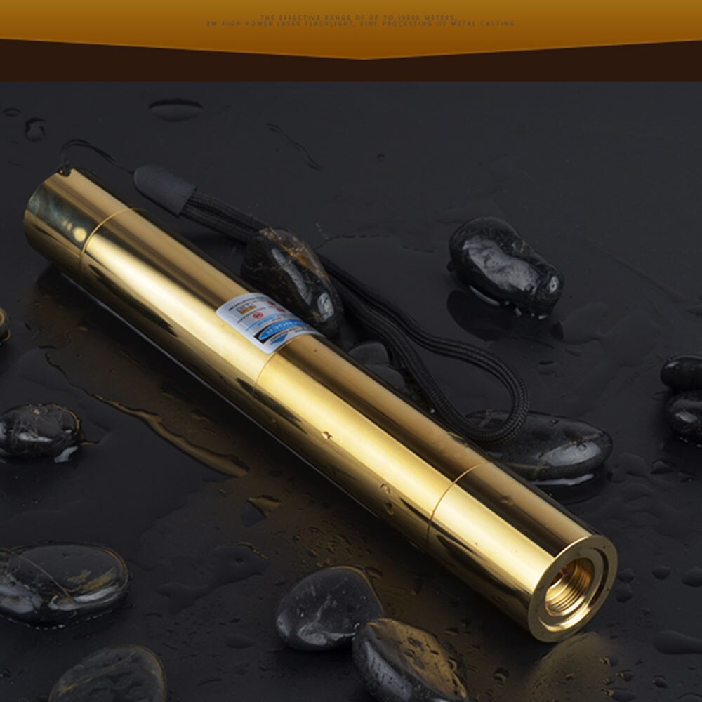 Powerful blue laser cutting torch 445nm 10000m copper laser sight flashlight burning match candle cigarette - Image 3