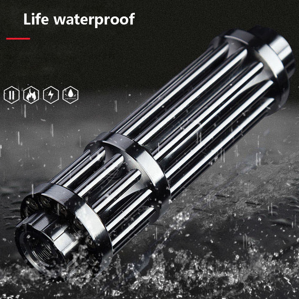 Powerful blue laser hunting laser sight, high power adjustable focus laser flashlight 017 series burning match/burning cigar - Image 2