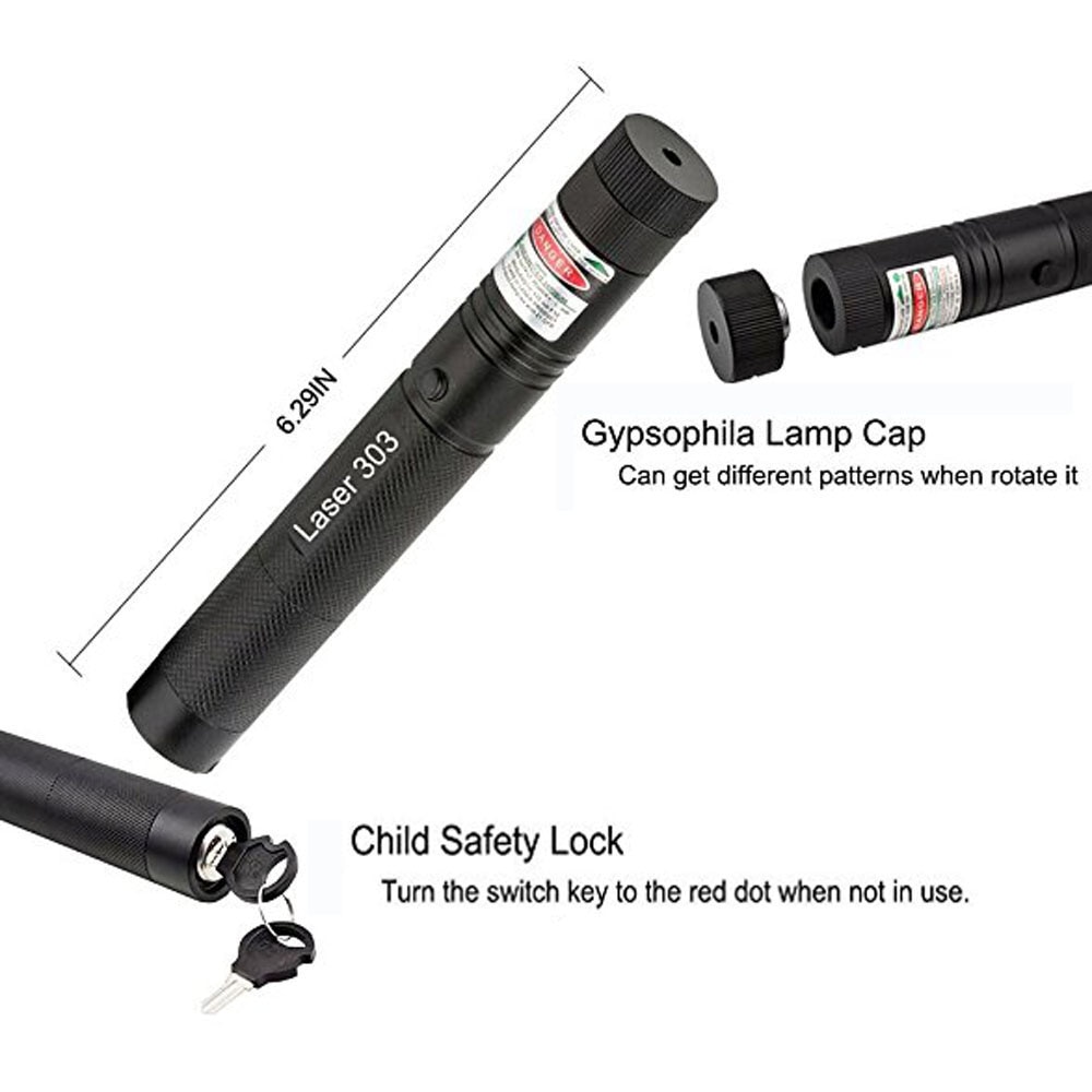 Powerful green laser 303 super far radiation 10000m laser equipment 5mw laser sight green dot starry sky indicator with battery - Image 4