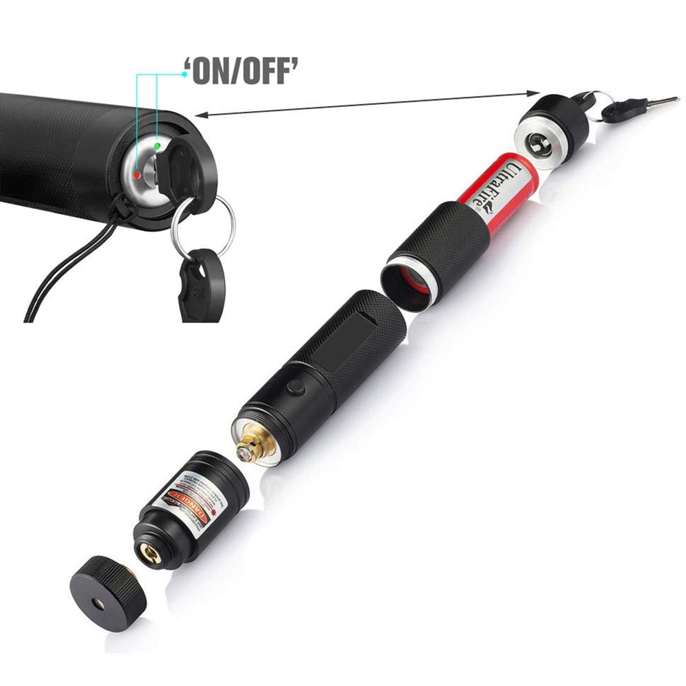 Powerful green laser sight high power green dot indicator adjustable focal length burning laser with 18650 battery and charge - Image 4