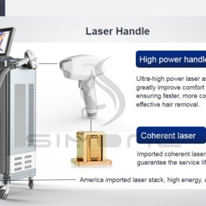 600W Professional Diode Laser Super 808nm Hair Removal Machine  Skin Rejuvenation