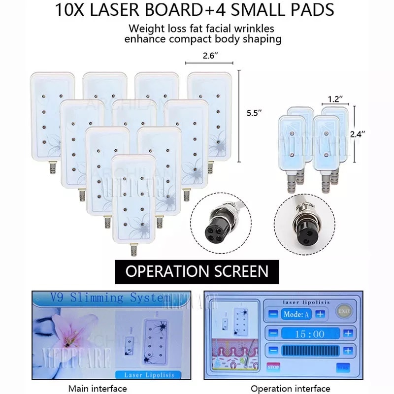 Professional Diode Lipolaser Slimming Lipo Laser Machine 14 Paddles 650nm Fat Burning Remover Body Shaping Weight Loss Apparatus - Image 4