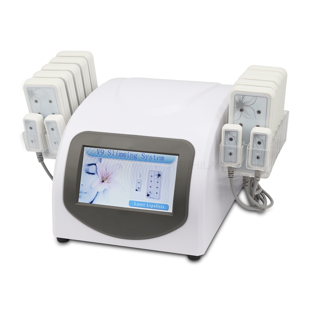 Professional Diode Lipolaser Slimming Lipo Laser Machine 14 Paddles 650nm Fat Burning Remover Body Shaping Weight Loss Apparatus