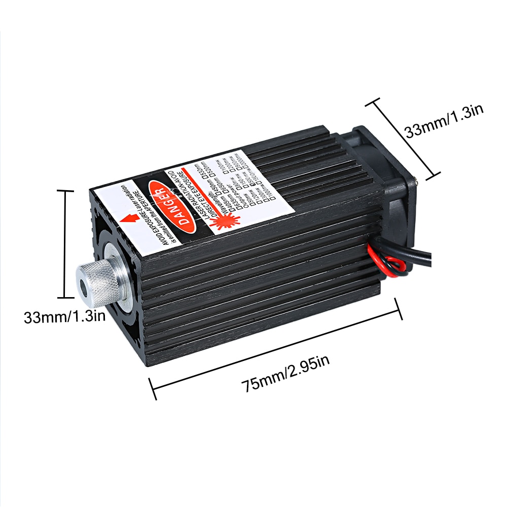 Professional Laser Module 500mw/ 2500mw/5500mw Focusable for CNC Engraving/ Laser Engraving with Goggles and Connection Cable - Image 2
