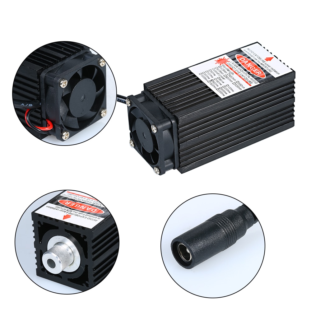 Professional Laser Module 500mw/ 2500mw/5500mw Focusable for CNC Engraving/ Laser Engraving with Goggles and Connection Cable - Image 3