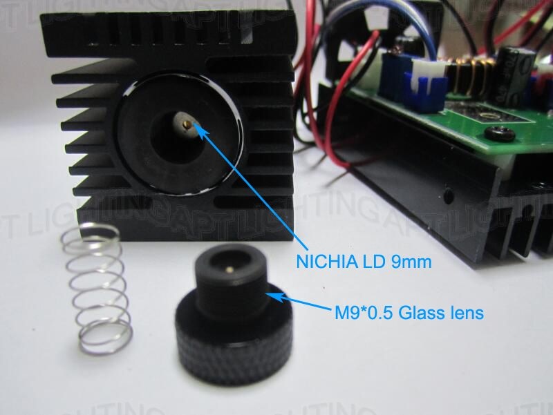 REAL High Power 2000mw/2w 445nm 450nm Focusable Adjust blue Laser Module diode laser carve Engraving TTL DIY CNC Free glasses - Image 3