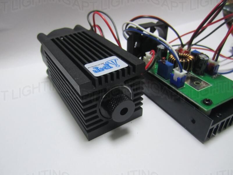 REAL High Power 2000mw/2w 445nm 450nm Focusable Adjust blue Laser Module diode laser carve Engraving TTL DIY CNC Free glasses