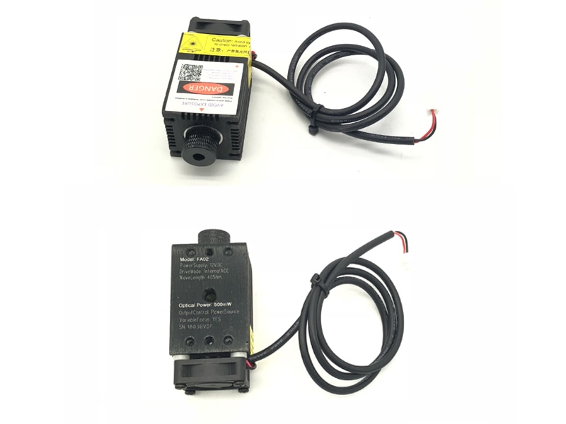 Real power 500/1000/1600/2500mw 405/445NM focusing blue purple laser module laser engraving diode hx2.54 2p port