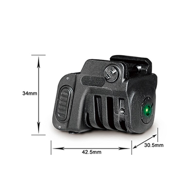 Rechargeable Tactical air gun pistol micro glock 17 laser subcompact green red dot laser sight for pistol with USB Charger - Image 3