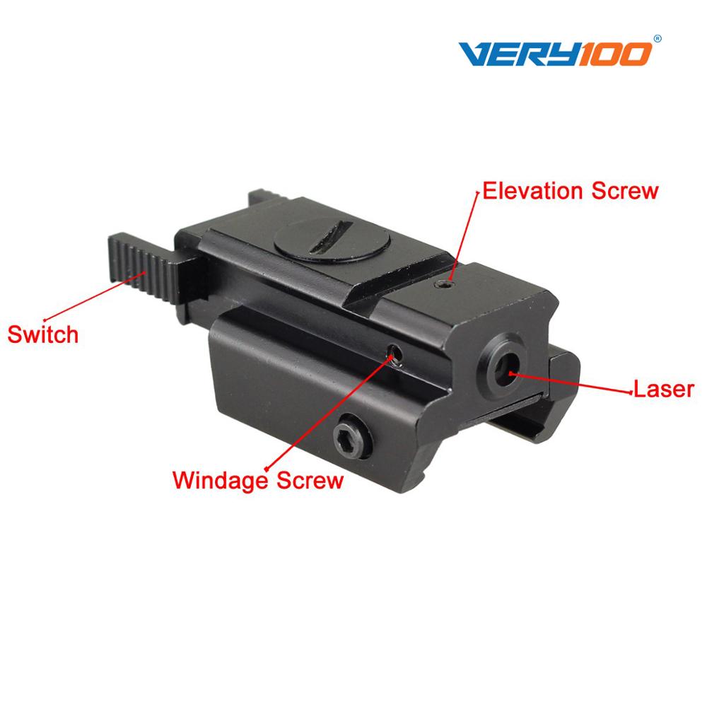 Red Dot Laser sight Tactical picatinny Weaver rail Mount For Pistol Gun Compact - Image 2