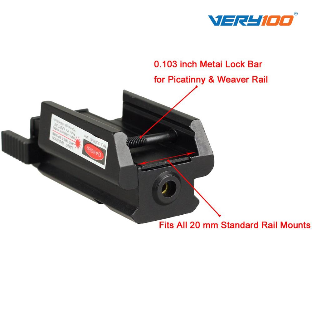 Red Dot Laser sight Tactical picatinny Weaver rail Mount For Pistol Gun Compact - Image 3