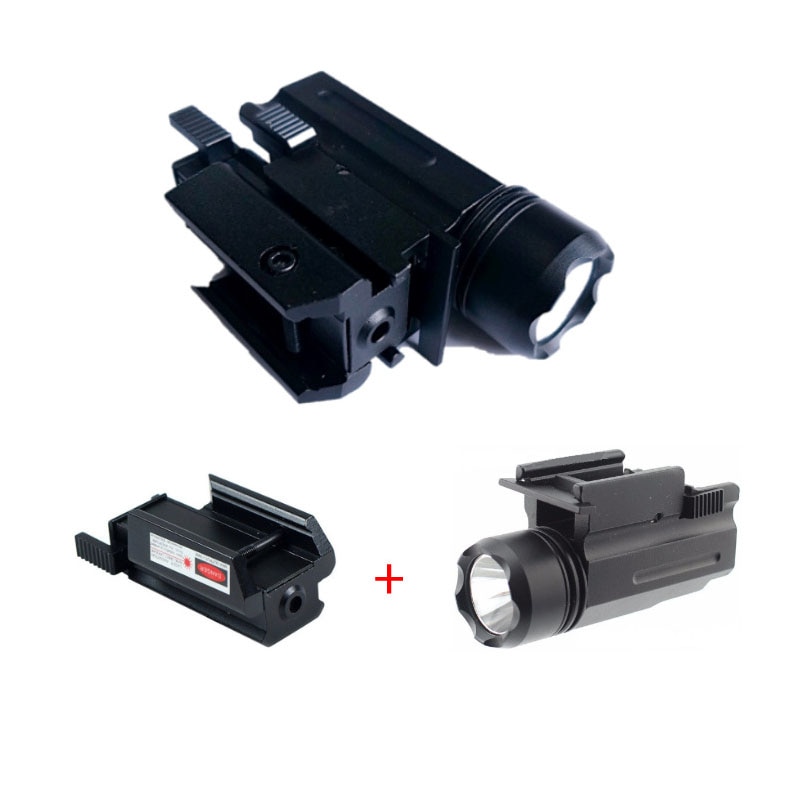 Red/Green Laser Sight and Glock Flashlight Combo Tactical Rifle Lights Pistol Guns Glock 17,19, 22 Series Hunting Laser Sight - Image 3