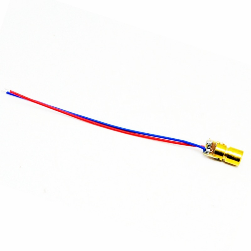 Red Laser Diode Dot Module Mini-Type 650nm 1mw w/Driver 3V 6x10mm
