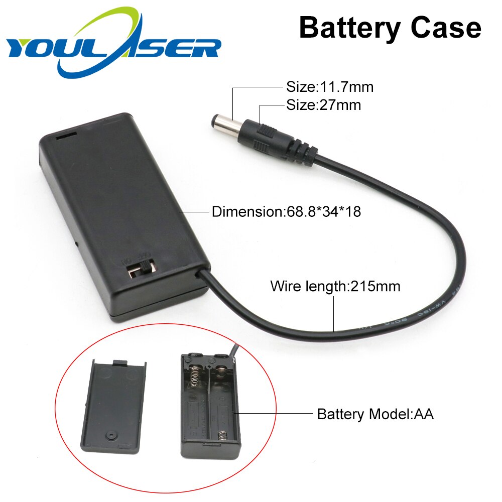 Red Laser Locator Red Dot Beam Marking Positioning Red Focusable Laser Diode Module Battery Case Mount For Marking Machine - Image 2