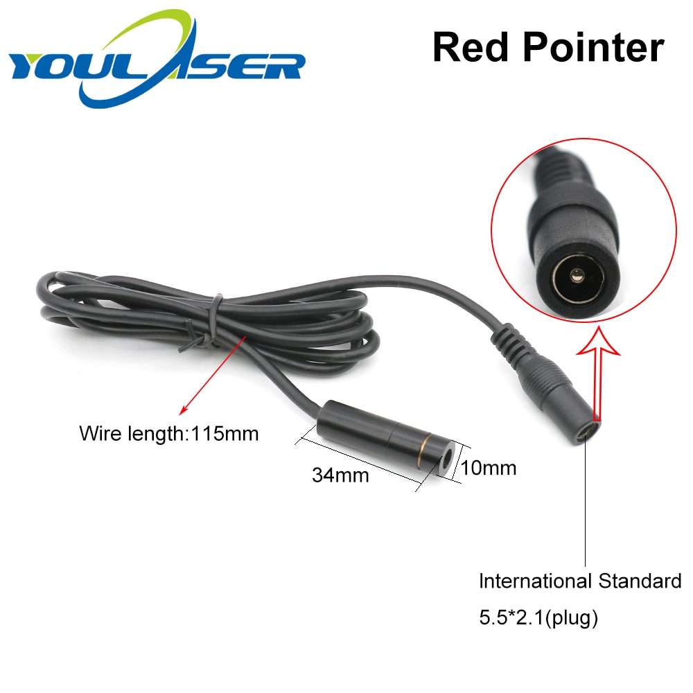 Red Laser Locator Red Dot Beam Marking Positioning Red Focusable Laser Diode Module Battery Case Mount For Marking Machine - Image 3