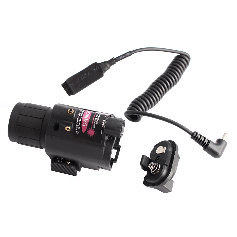 Red Laser Sight LED Flashlight with 20mm Picatinny Rail Mount for Glock 17 19 Rifle Tactical Hunting Accessories - Image 2