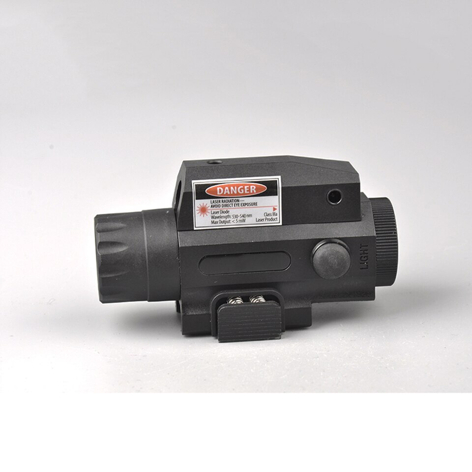 Red Laser Sight LED Strong Flashlight Black Push Button Switch with Tail for Outdoor Military Hunting Shooting - Image 5